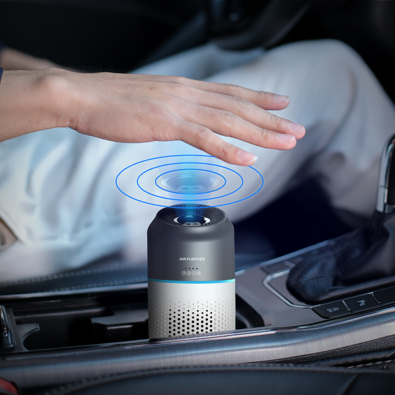 CP01 mini portable hepa smart car air purifier for smoke Featured Image