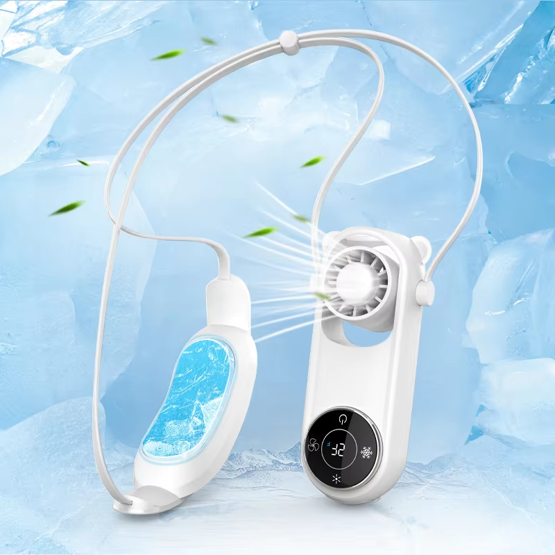 FB06 Wearable Hanging Neck Cooling Fan 5000 mAh Usb Rechargeable Neck Fan Featured Image