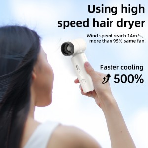 FS15 wireless high speed handheld fan mini portable fan 80000RPM motor new design rechargeable fan